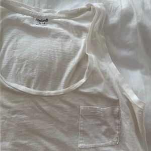 Madewell Ivory Sleeveless Top